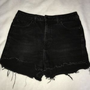 F21 high waist denim shorts size 28